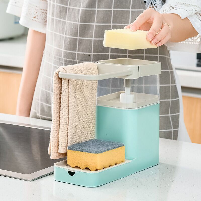 DISPENSER SABUN 3 IN 1 CUCI PIRING SERBAGUNA / TEMPAT SABUN CUCI PIRING [SWEETSPACE]