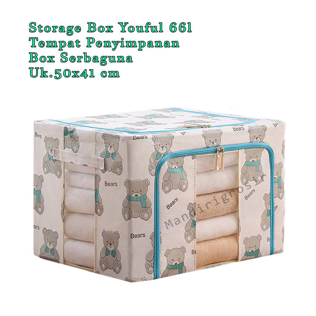 Storage Box * Youful 66l *Tempat Penyimpanan *Box Serbaguna *Uk.50x41 cm