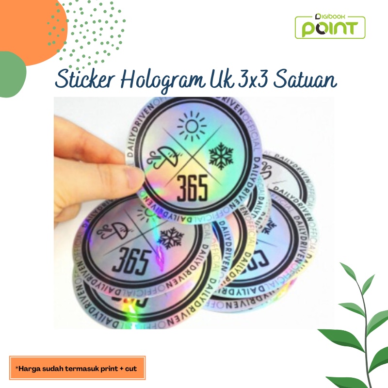 

CETAK / PRINT STIKER HOLOGRAM LABEL KEMASAN- UK 3x3, POTONG KOTAK