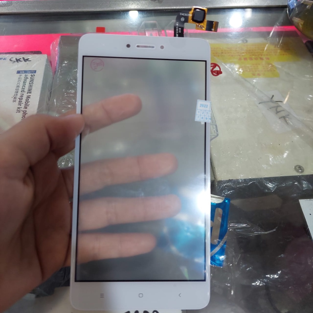 Touchscreen Xiaomi Redmi note 4x hitam putih