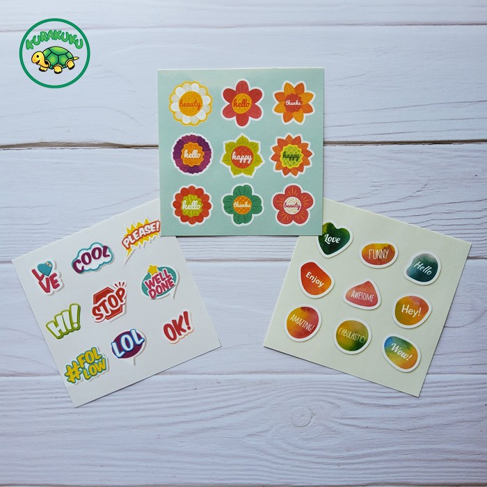 

Sticker / Stiker Deco Aesthetic Pack All About Words 009 Utk Laptop, Buku, Diary, Journal, dll