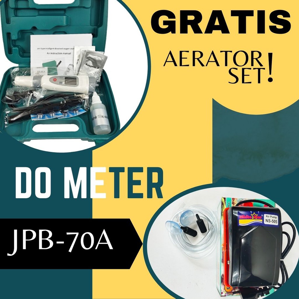 Dissolved Oxygen DO Meter JPB-70A Untuk Air TAWAR