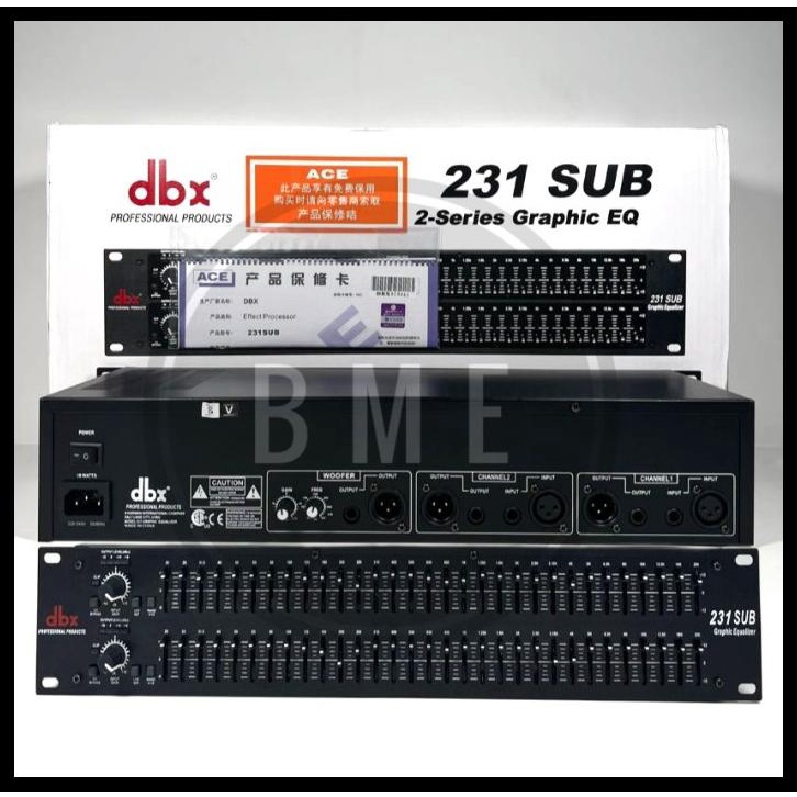 Equalizer Dbx 231+Subwoofer/Equaliser Dbx 231 Subwoofer