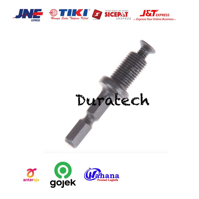 Promo Hexshank 10 Mm Adaptor Kepala Bor 3/8 / Hex Shank Keyless Drill Chuck Adapter 10Mm