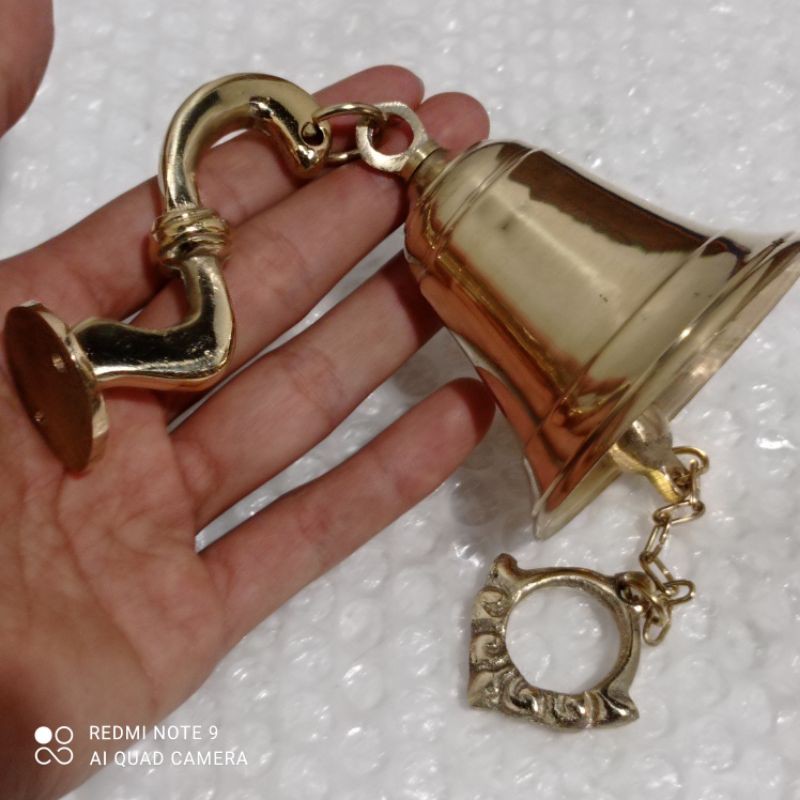 bel lonceng kuningan / bel lonceng rumah