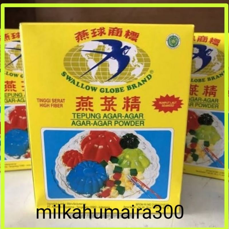 

AGAR AGAR SWALLOW GLOBE BRAND 1 PCS ALLVARIANT