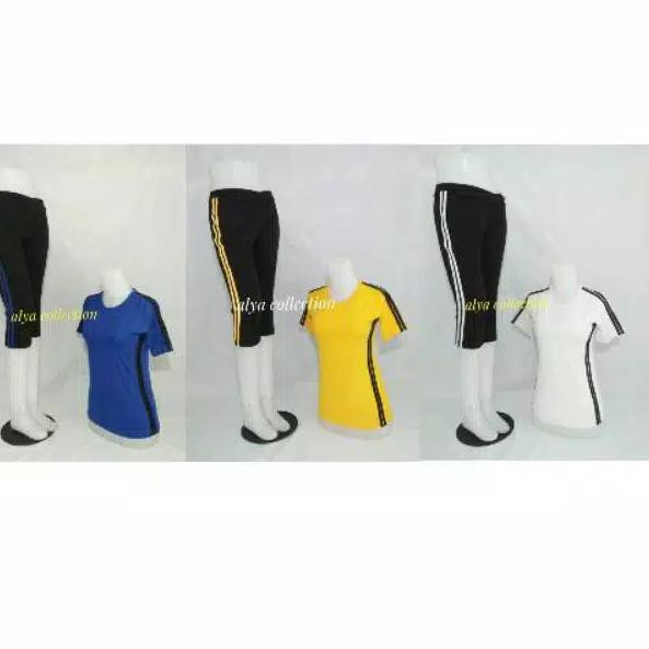 Setelan senam wanita pendek