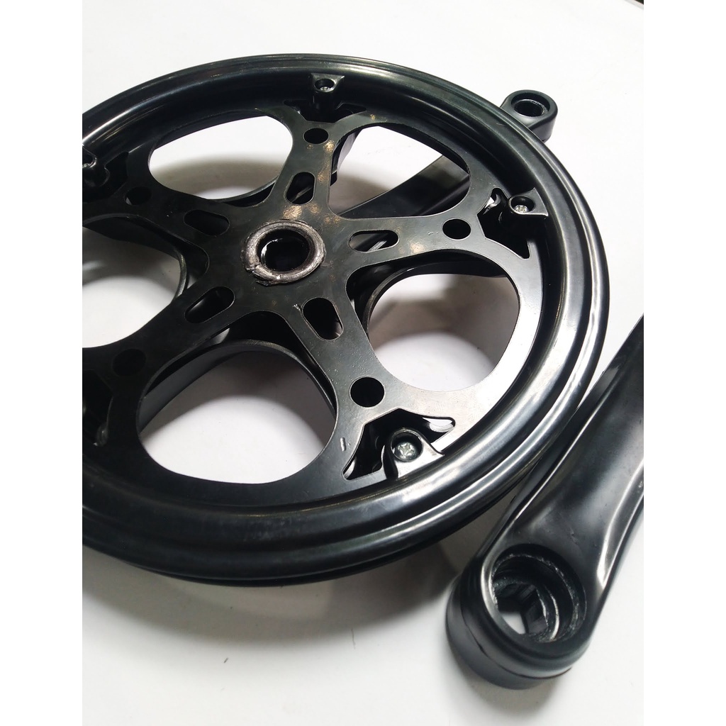 Piringan Exotic 52T Hitam Crank Single Sepeda Lipat Gear Sepeda Depan