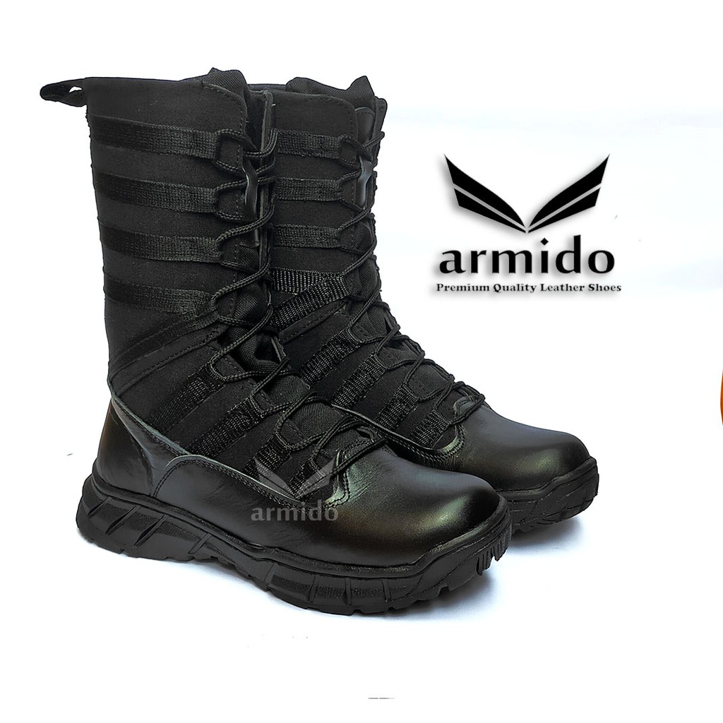 SEPATU PDL NINJA TNI KULIT ASLI TACTICAL SOL RINGAN