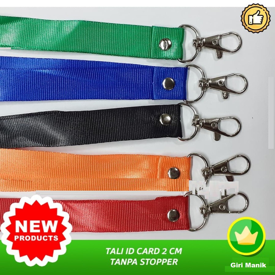 

Tali ID Card 2 cm Tanpa Stopper
