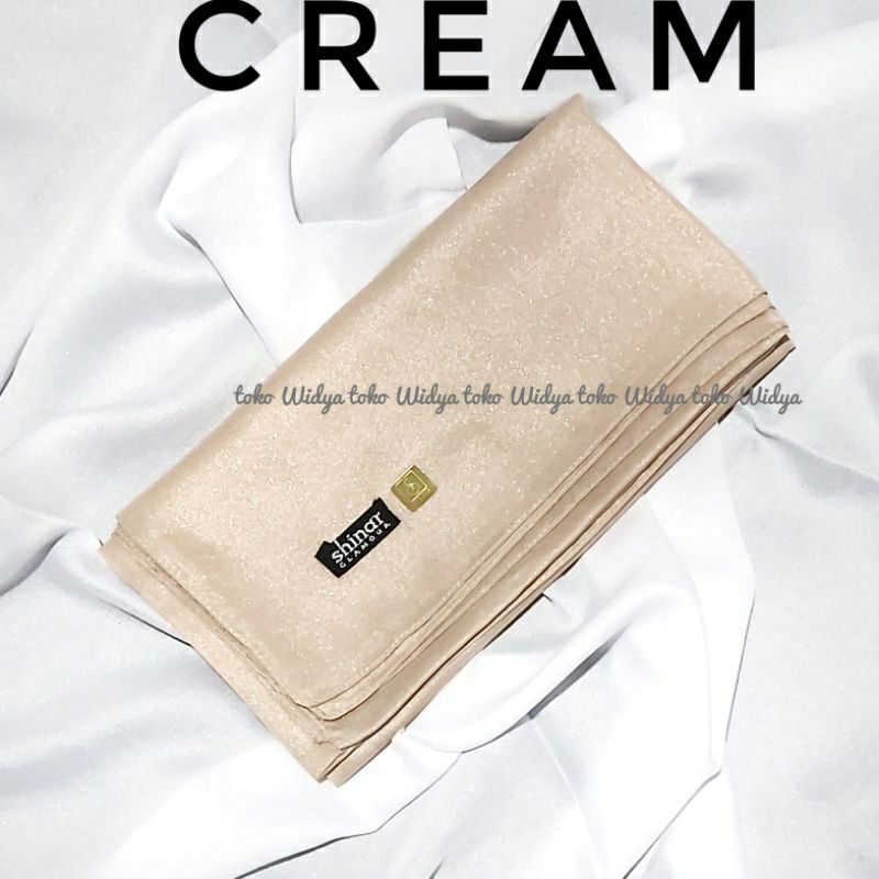 Shinar Glamour Ansania Square  - Jilbab Segiempat Sinar-CREAM