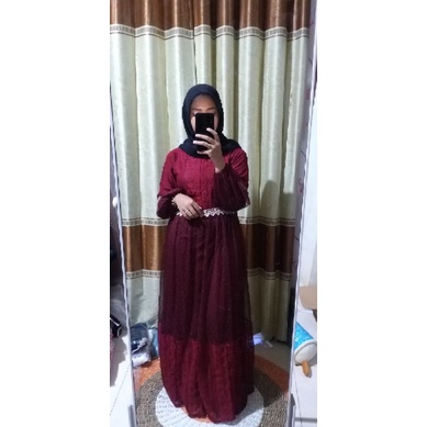 Gamis Kamilla Renda/ Brukat mix TilTerbaru