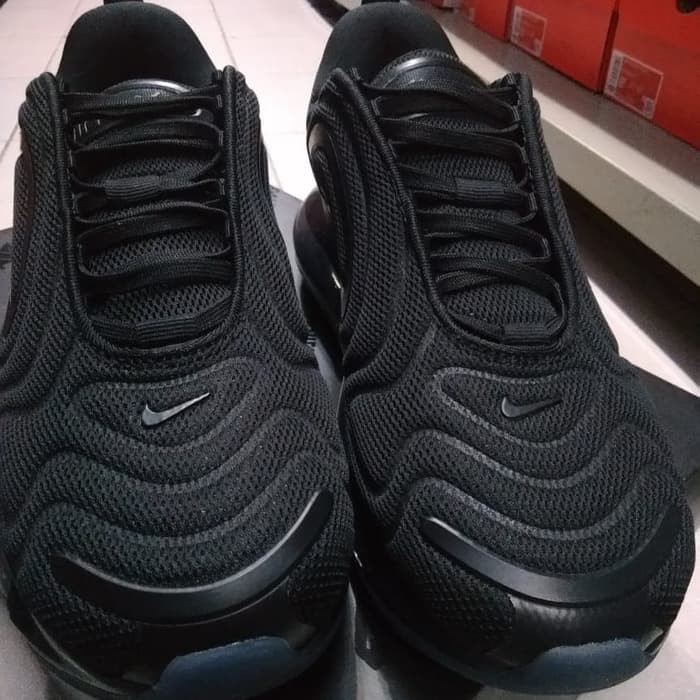 Nike Air Max 720 TRIPLE BLACK All Black AirMax 100% ORIGINAL