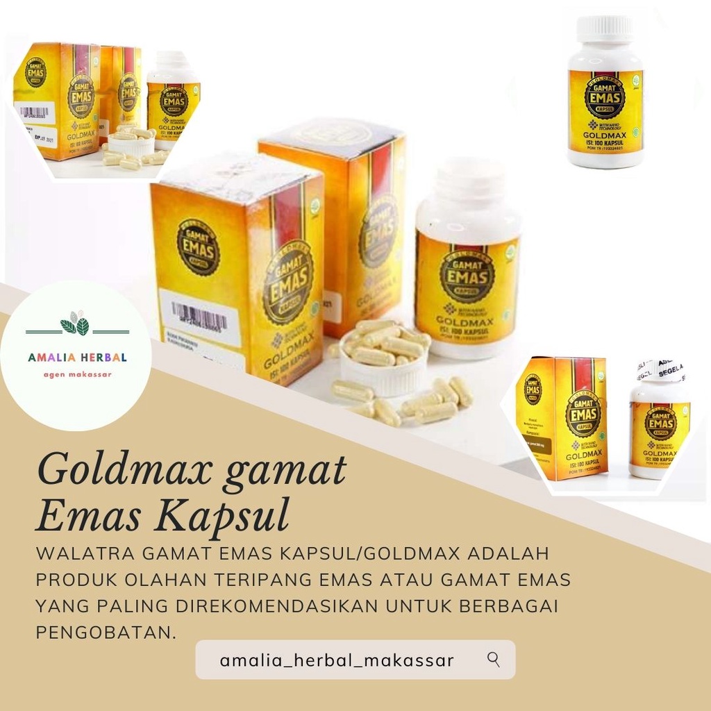 GOLDMAX Walatra Gamat Emas Kapsul - ORIGINAL jelly gamat kapsul
