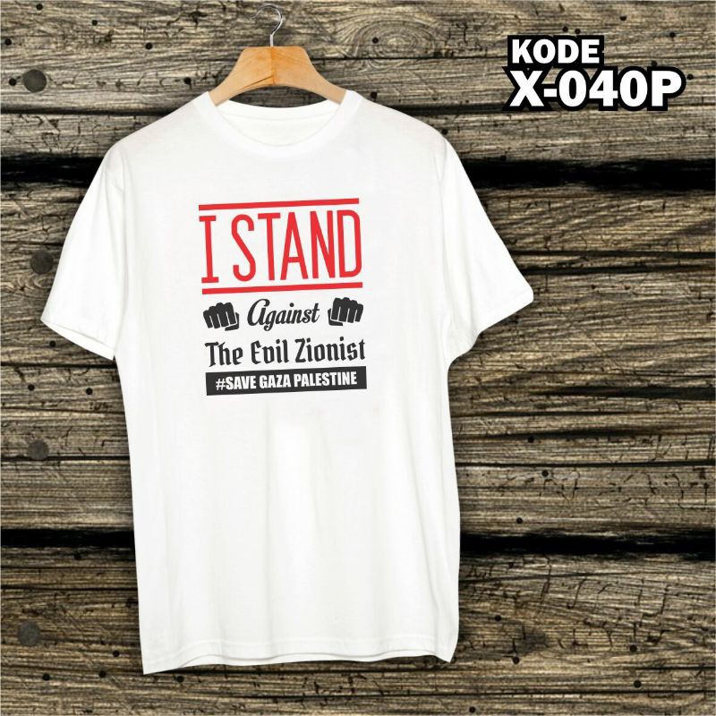 Ahadstoreofficial - Save Gaza Palestine - Cotton Combed 30s - Kaos Palestina - X-040