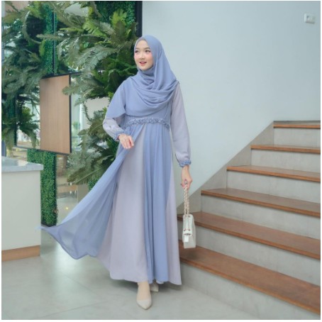 Gamis Moder Gamis Syar'i Terbaru Wanita Gamis Lebaran 2021 Baju Muslim Ori Casual Maxi Sport Harian
