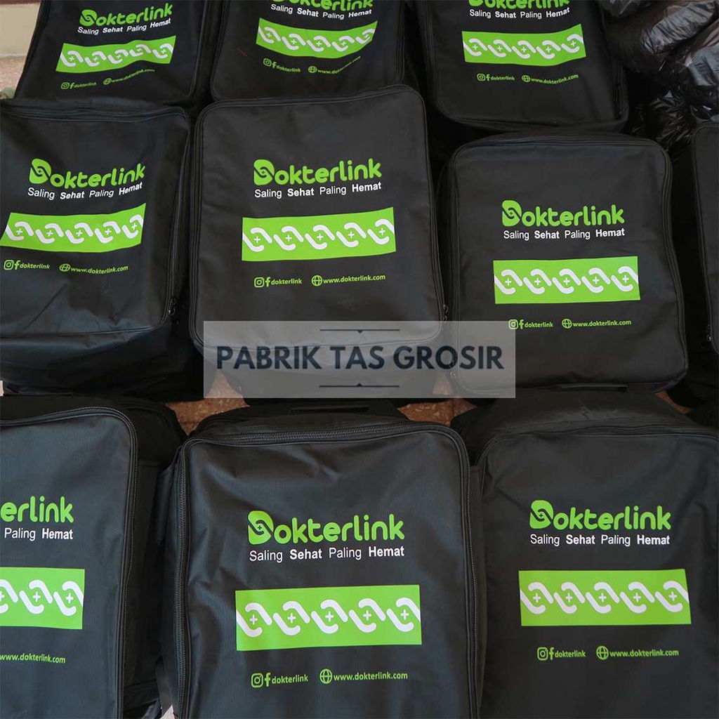 TAS GROSIR SABLON DOKTERLINK SALING SEHAT PALING HEMAT HARGA EKONOMIS GROSIRAN SOUVENIR SEMINAR