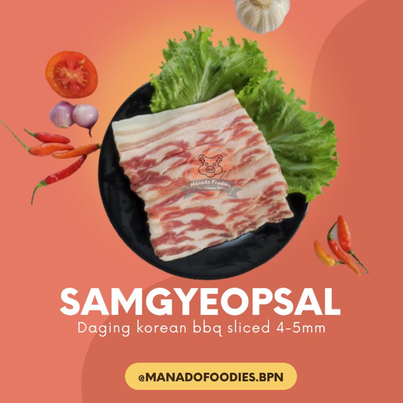 

Frozen Pork Belly Samgyeopsal 200gr