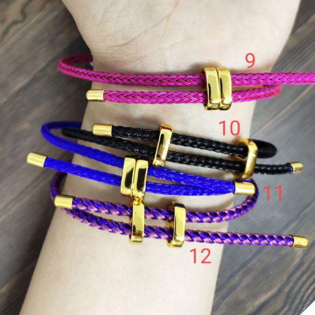 FIFI FASHION Gelang tangan wanita  Korea Mode Kreatif  Tali kawat Gold Disesuaikan (1-17) 12#-9