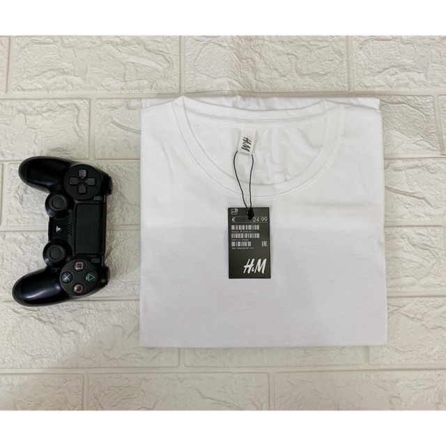  KAOS POLOS H M  WHITE Shopee Indonesia