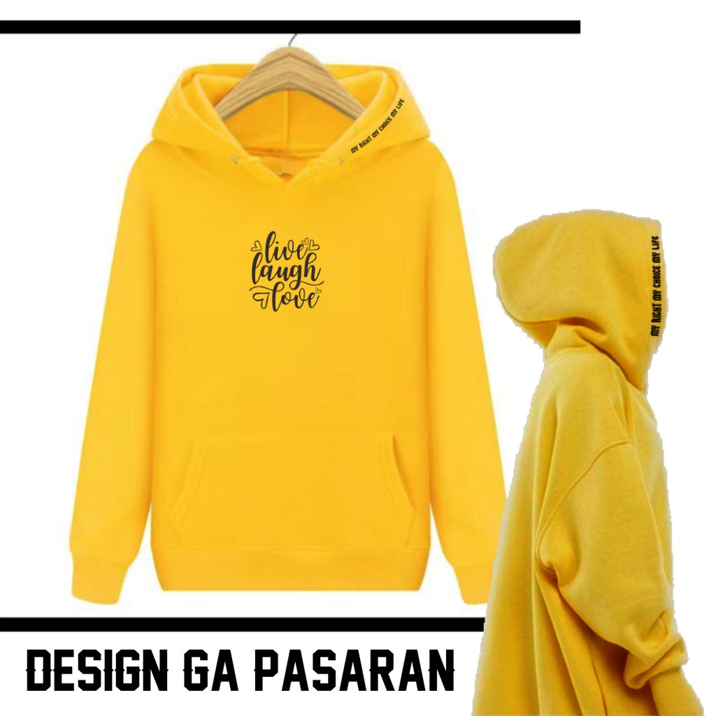 Sweater Wanita Hoodie Polos All size fit to XL Live Laught Love iamheavenstore