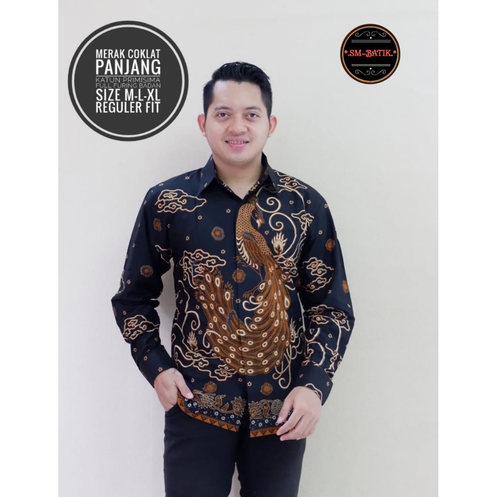 MERAK COKLAT SM BATIKSOLOAMANAH KEMEJA BAJU BATIK PRIA SOLO LENGAN PANJANG PENDEK LAPIS FURING ATASAN BATIK PREMIUM MODERN KATUN HALUS YAYAN AKAR TOSCA KLABANG IRENG KEMBANG ABANG WULU COKLAT PEKSI KUNING KAMANDANU CAKRABUANA MERAH ASWANGGA NARAYA IJO