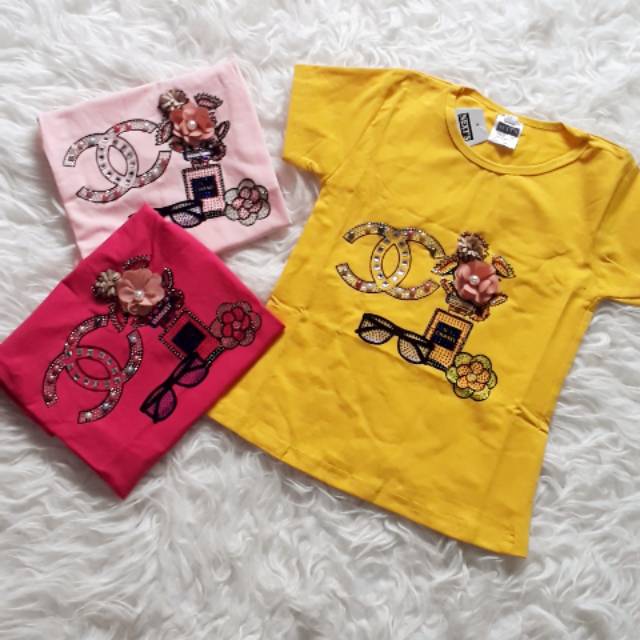 Kaos anak import Chanel