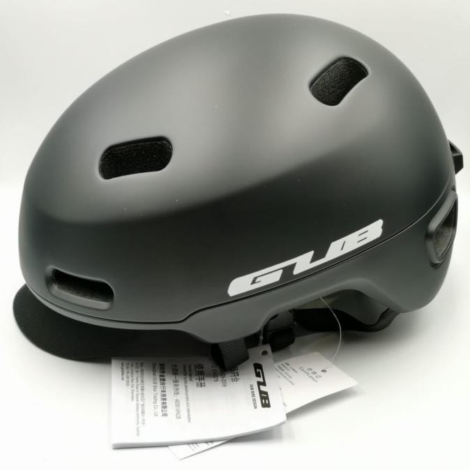 Helm Sepeda GUB City Pro Helmet Sepeda Lipat MTB Seli Roadbike - Hitam, L 58 63 CM