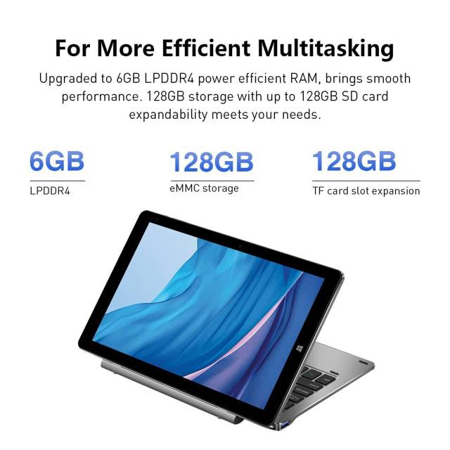 Paket Komplit Hi10 X New Version 6/128GB + Docking Keyboard + S Pen HiPen H6 Original
