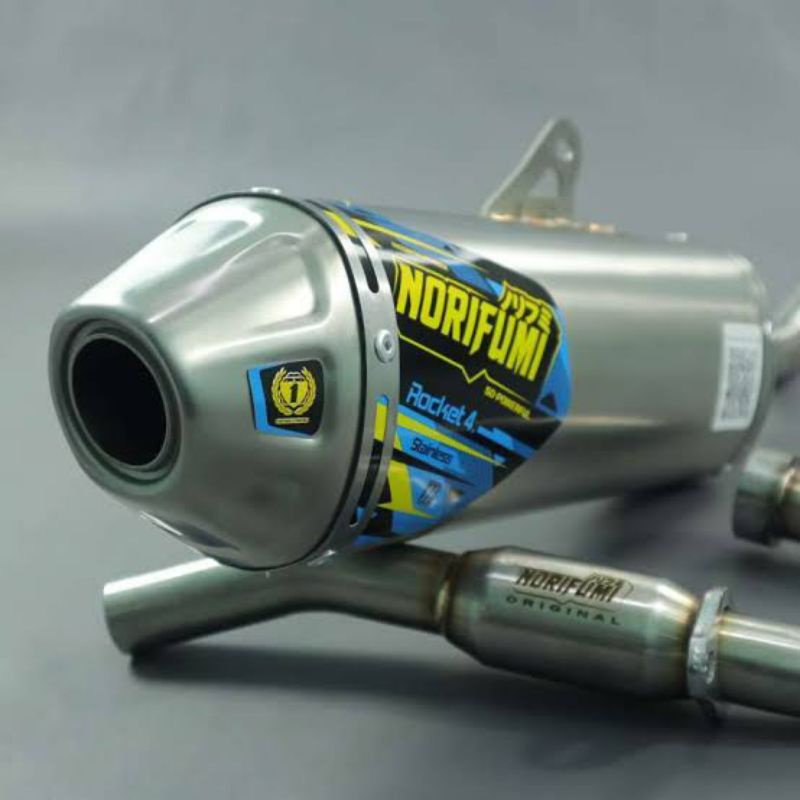 jk knalpot Norifumi Roket 4 Stainless for KLX/CRF/WR155