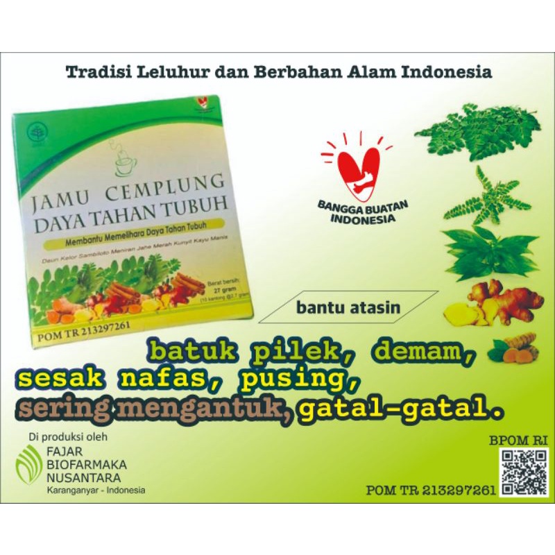

JAMU CEMPLUNG DAYA TAHAN TUBUH