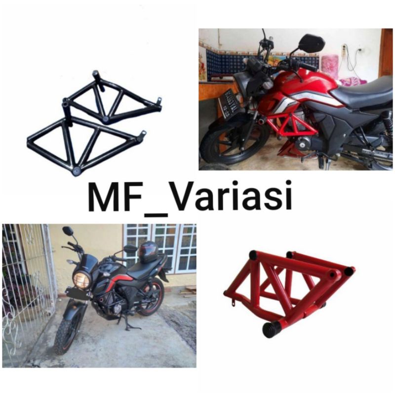 Tubular CB150 Verza plus jalu slider agna, Crashbar CB150 Verza