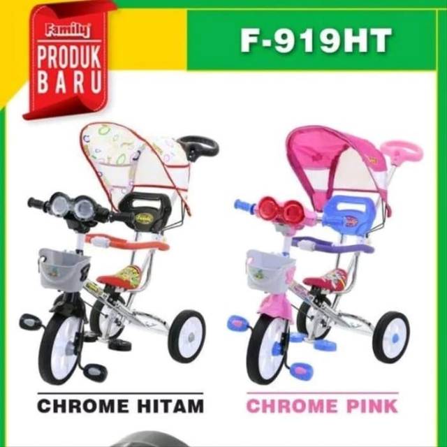 Tricycle Sepeda Tiga Roda Family 919 HT Minion/ Sepeda Anak anak dan balita