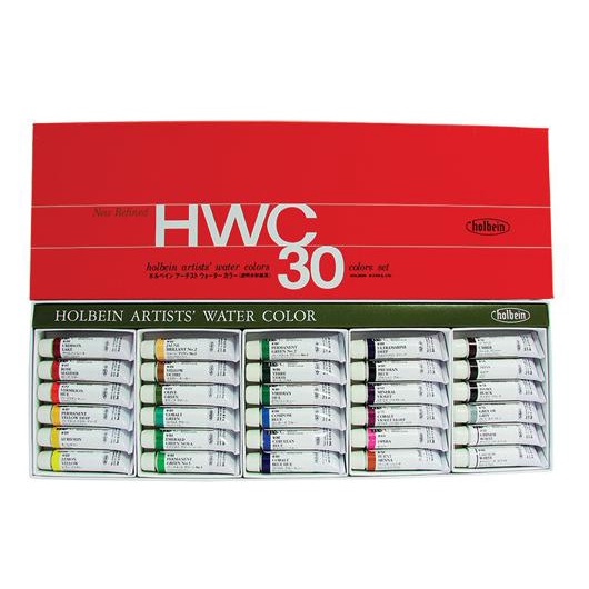 

W407 Holbein Artist's Watercolor Set of 30 Colors (5ml)