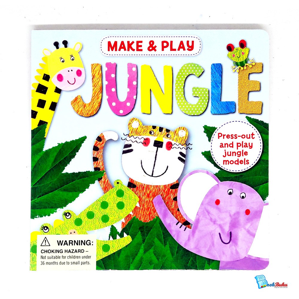 BUKU ANAK Make & Play Jungle (Press-out and play jungle models)