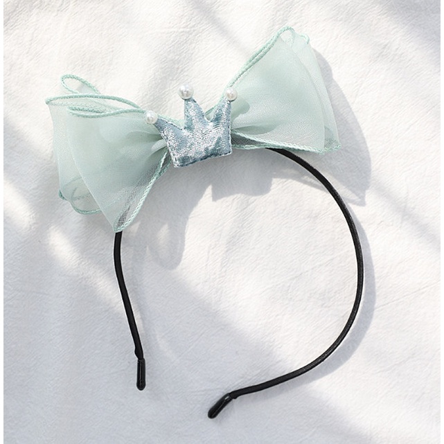 Bando Korea Anak Motif Pita Mahkota / Bando Simple Polos Pita Naira