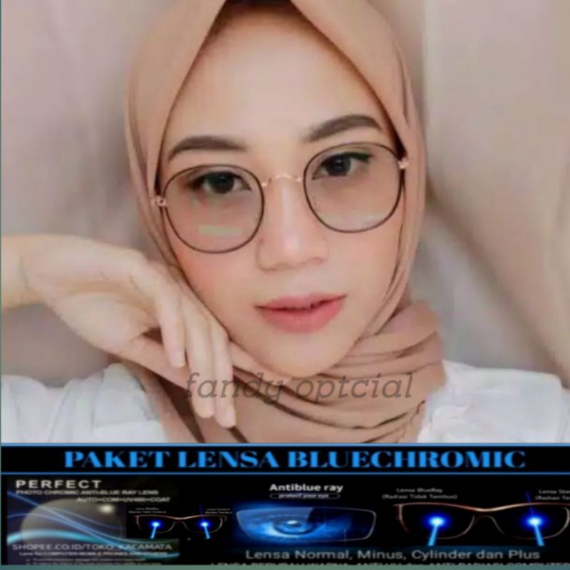 kacamata minus BLUECROMIC/ PHOTOCROMIC BLUE-RAY