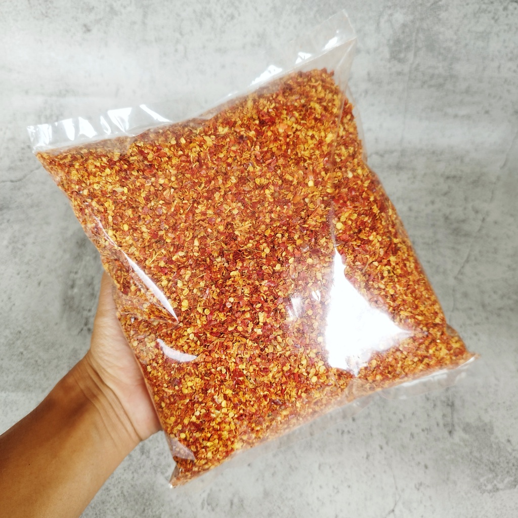 Cabai Bubuk Kasar Super Pedas 500 gr