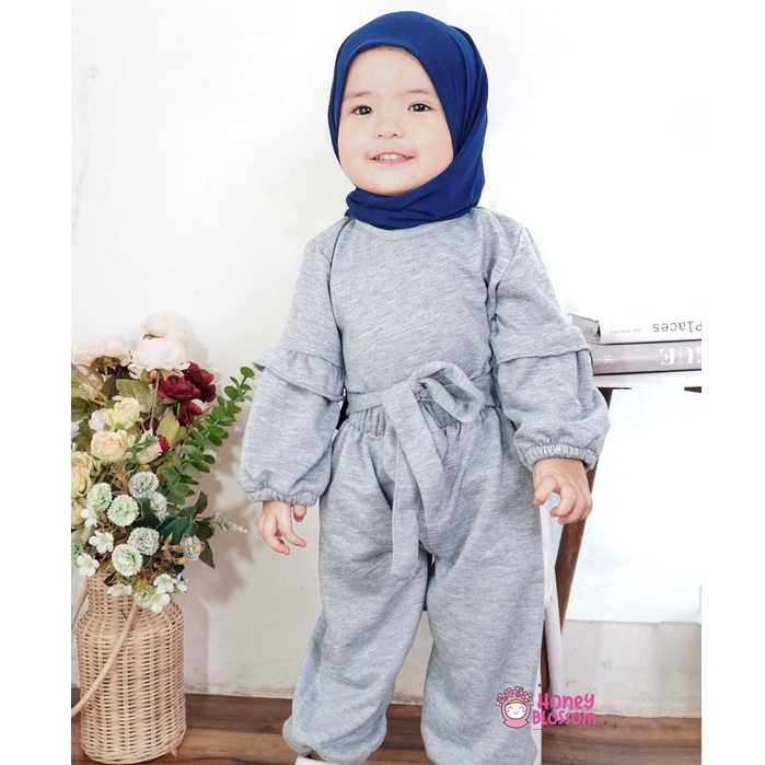 One Set Anak Polos / One Set Anak Perempuan Alika / Set Baju Muslim Anka 0-5 Tahun