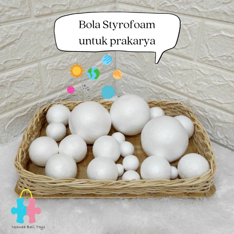 Bola Styrofoam Bola Gabus Prakarya