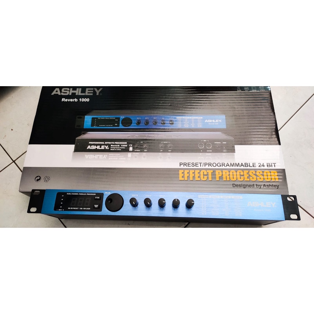 Efek Vokal Ashley Reverb1000 Effect Vocal Echo Reverb Ashley Reverb 1000 Kupingan Besi Original