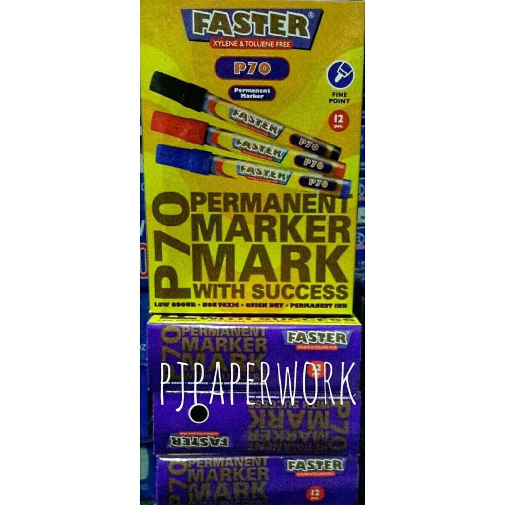 

SPIDOL PERMANENT MARKER FASTER P70 MURAH ABIS TERLARIS