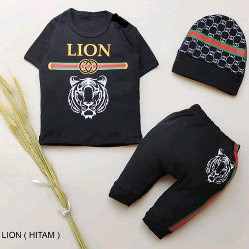 PAKAIAN ANAK / SETELAN GUCCII HITAM KUPLUK