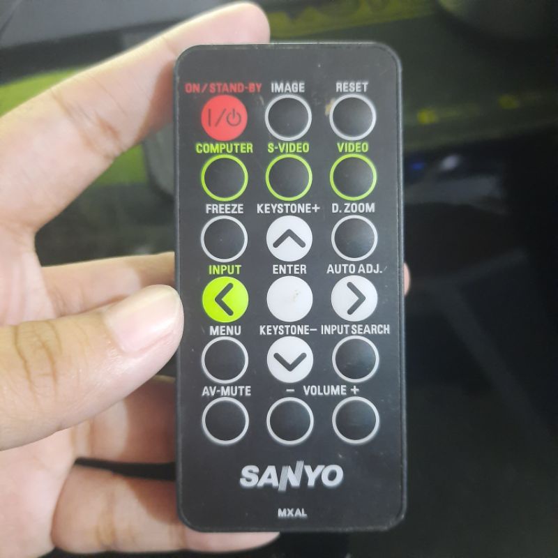 REMOTE REMOT PROYEKTOR PROJECTOR SANYO MXAL ORIGINAL ASLI