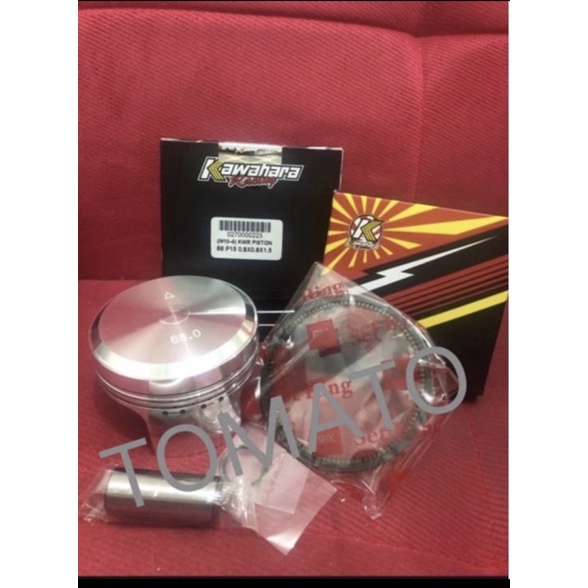 piston 66 pen pin 15  single ring / double ring  kawahara lengkap