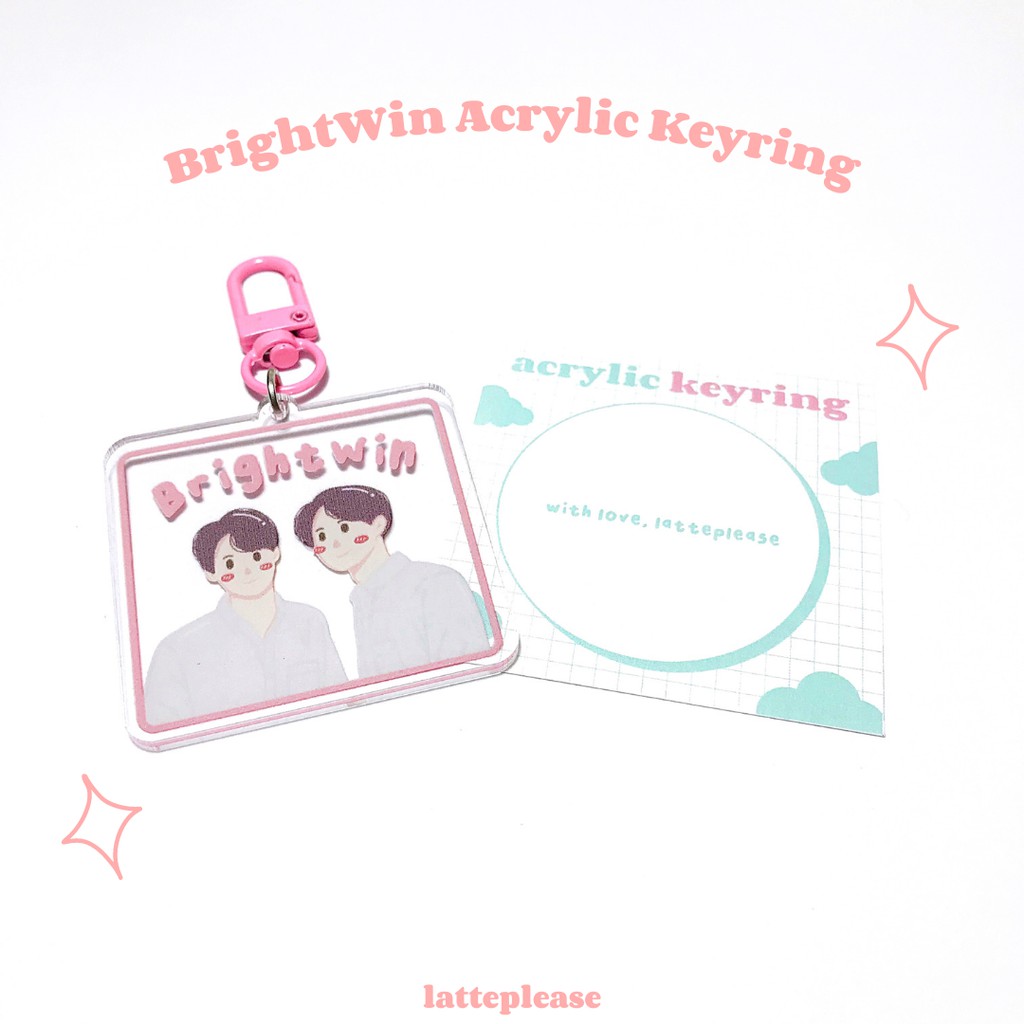 Brightwin GMMTV 2gether Thai Actor Acrylic Keyring Keychain Gantungan Kunci Akrilik