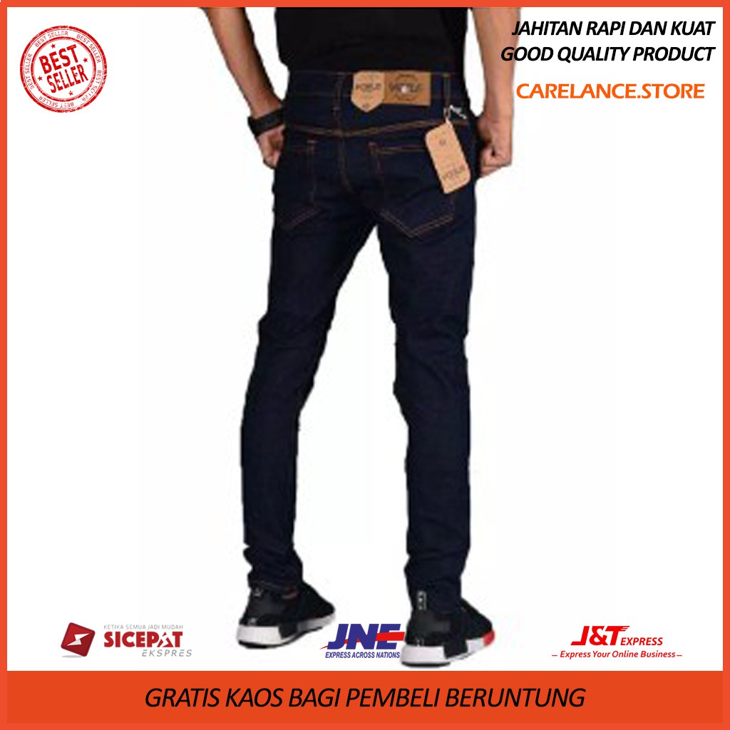 Celana Jeans Pria Simple Promo Korea Fashion Premium Panjang X8I4 COD Murah AIRBLACK DENIM TERLARIS