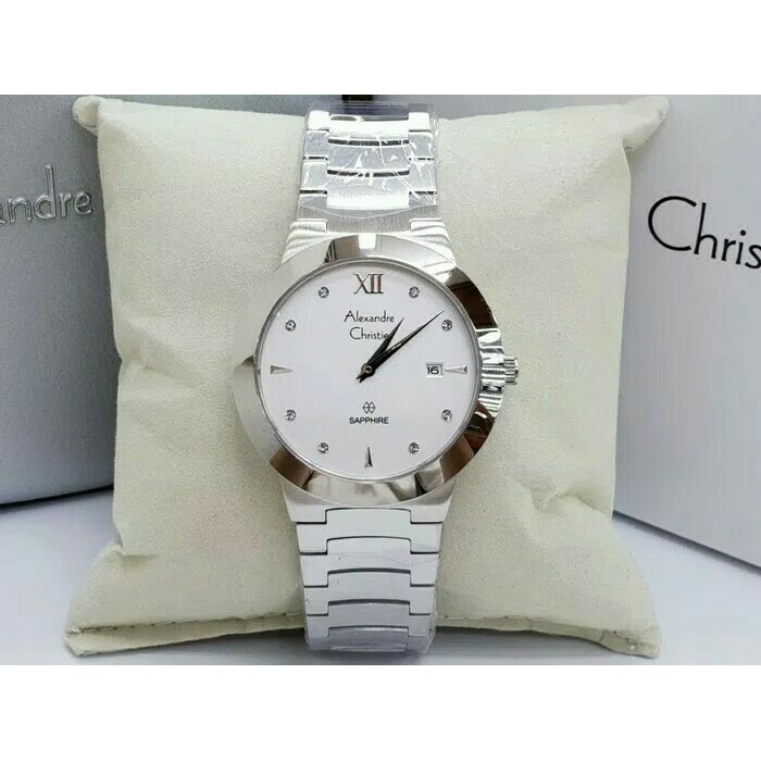 Jam Tangan Pria Alexandre Christi AC 8484MD FULL SILVER