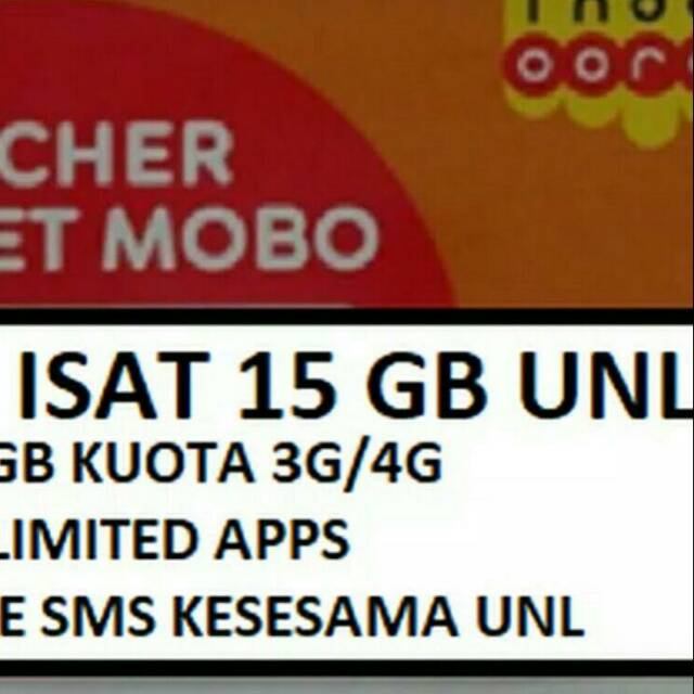 Voucher indosat 15gb unlimited