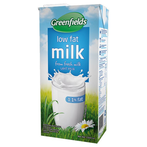 

Greenfields UHT Susu Segar Low Fat 1000 ml